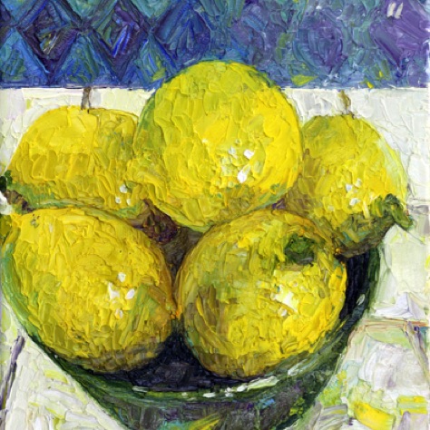 A Bowl of Lemons
8x10 Oil on Canvas (Unframed)